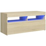 Maison Chic TV omarica - TV stojalo - Televizijska omarica z LED lučkami sonoma hrast 90x35x40 cm, (21701456) Cene