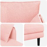  Preveliki šezlong Ružičasta Bouclé - Ružičasta 101 cm | shoptok.hr