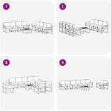  Set vanjskih sofa 9 kom. Prirodna i svijetlo siva | shoptok.hr