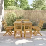 vidaXL Zložljivi vrtni stoli 8 kosov 43x54x88 cm bambus