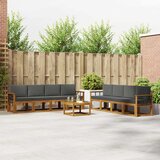  Set vanjskih sofa 9 kom. Prirodna i antracit | shoptok.hr