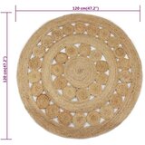  Ukrasni pleteni tepih od jute 120 cm okrugli | shoptok.hr