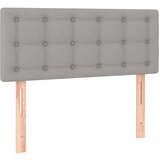  Box spring postelja z vzmetnico LED sv. siva 120x200 cm blago, (20726339) | Shoptok.si