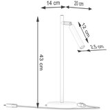 Nice Lamps Namizna svetilka v zlati barvi (višina 43 cm) Fideus – | Shoptok.si
