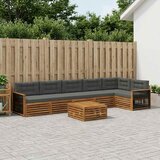  Set vanjskih sofa 7 kom. Prirodna i antracit | shoptok.hr