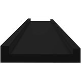 Zidne police 2 kom crne 100 x 9 x 3 cm | Eponuda.com