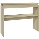 Maison Chic konzolna miza - miza ob steni sonoma hrast 102x30x80 cm iverna plošča, (21786144) Cene
