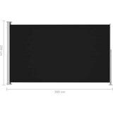  Uvlačiva bočna tenda za terasu 200 x 300 cm crna | shoptok.hr