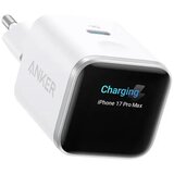Anker Nano 45W putni zidni punjač sa ekranom, USB-C port, beli Cene