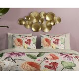 Descanso Bež posteljina za krevet za jednu osobu/za produženi krevet od pamučnog satena 140x220 cm Fiori – | shoptok.hr