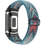 INF fitbit charge 5 zapestnica s pletenim vzorcem modra/oranžna, (21264673) | Shoptok.si