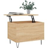 vidaXL klubska mizica sonoma hrast 60x44,5x45 cm inženirski les | Shoptok.si