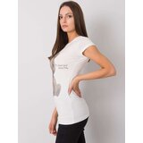 ex moda T-shirt-EM-TS-ES-21-531.14-ecru | Shoptok.si