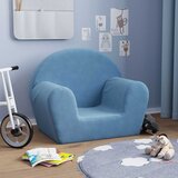 vidaXL Otroški kavč moder mehak pliš | Shoptok.si