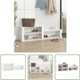The Living Store Omarica za čevlje bela 150x35x45 cm inženirski les - Omarica Za Čevlje, (21744640) | Shoptok.si