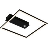 Lesnina XXXL Briloner 3770-015 - LED stropno svetlo sa senzorom FRAME LED/14W/230V 3000K 32x30 cm crna | Eponuda.com