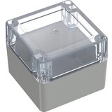 TRU COMPONENTS 6U07090908139 TC-13865092 industrijsko kućište 90 x 90 x 75 polikarbonat svijetlosiva, prozirna 1 kom. | Eponuda.ba