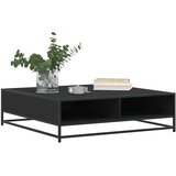  Stol za kavu crni 100x100x30 cm Konstruirano drvo i metal | shoptok.hr