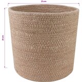  Set saksija za biljke 2 pcs Prirodna Ø 21 x 21 cm 100% Jut | shoptok.hr