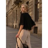 Sinsay Pamučna bluza s čipkastom aplikacijom | shoptok.hr