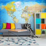  Samoljepljiva foto tapeta - World Classic Map 343x245 Cijene