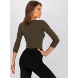 BASIC Feel Good Blouse-RV-BZ-4690.37-khaki | Shoptok.si
