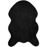 vidaXL Umetno zajčje preproga Olite Črna 60 x 90 cm Poliester, (5000112143) | Shoptok.si