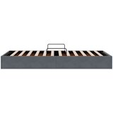  Otomanski krevet s pohranom Tamnosiva 90 x 190 cm Baršun | shoptok.hr