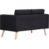  2-dijelni set sofa od tkanine crni | Eponuda.com
