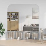  Vrata za pse s postoljem 4 pcs Siva sonoma 80 x 60 cm | Eponuda.com
