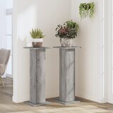  Stalci za biljke 2 kom boja hrasta 30x30x80cm konstruirano drvo | shoptok.hr