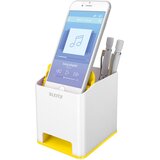 Čaša za olovke pvc četvrtasta wow leitz 53631016 bijela/žuta | shoptok.hr