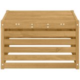 Vanjski otoman Čvrsto drvo akacije Bijela 59 x 59 x 37 cm | shoptok.hr