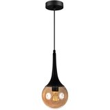 Squid Lighting Crna viseća svjetiljka sa staklenim sjenilom ø 15 cm Horn – Cijene