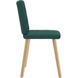  Jedilni stoli 6 kosov temno zeleno blago, (21822533) | Shoptok.si