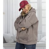 Pri Warm women's sweatshirt one-color basic with hood BROOKLYN | Shoptok.si