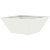  Vrtna saksija Bijelo 35 x 35 x 15 cm Čelična vrata | shoptok.hr