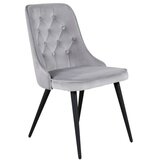 Venture Home Velvet blagovaonska stolica, svijetlosiva, set od 2 | shoptok.hr