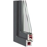  Okno za klet RISOR 80 x 70 cm PVC in steklo Antracit, (5000215231) | Shoptok.si