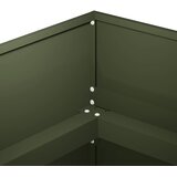  Vrtna saksija Maslinastozelena 120 x 80 x 60 cm Čelična vrata | shoptok.hr