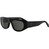 Celine Triomphe Black Geometric Sunglasses ONE SIZE (55) Črna/Siva | Shoptok.si