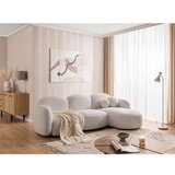 Ropez Krem kutna garnitura od bouclé tkanine (s desnim kutom/s ležaljkom) Orbit – | shoptok.hr