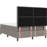  Postelja s škatlastim vzmetenjem z vzmetnico Taupe 140x190 cm Tkanina, (22083077) | Shoptok.si