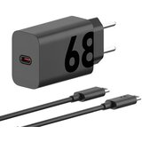 Motorola Zidni punjač 68W 6.2A 1 x USB-C s USB-C kabelom crni PG38C06281 | shoptok.hr