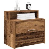 vidaXL Nočna omarica z predalom starinski les 51x31x47 cm | Shoptok.si