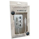 LC Power čitač kartica USB HUB 3 porta LC-HUB-C-CR USB-C - 3xUSB 3.0 bijeli | Eponuda.ba