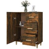  Komoda dimljeni hrast 69,5x34x90 cm inženirski les, (20601141) | Shoptok.si