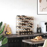  Stalak za vino za 42 boce od masivne borovine | shoptok.hr