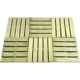  Pločice za trijem 6 kom 50 x 50 cm drvene zelene | shoptok.hr