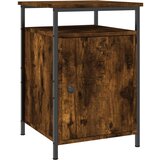 Maison Chic Nočna omarica - Nočna miza dimljeni hrast 40x42x60 cm inženirski les, (21689384) | Shoptok.si